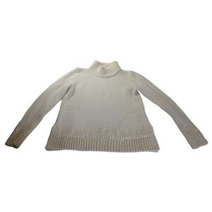 Sleeping on Snow‎ Anthropologie Wool Blend Sweater Textured Knit Pockets M Cozy